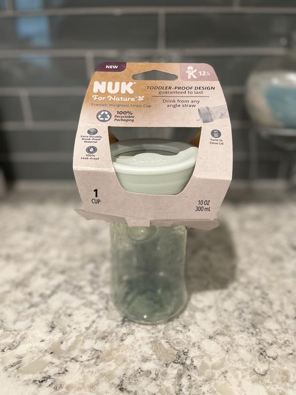 NUK for Nature Everlast Weighted Straw Cup - 10oz