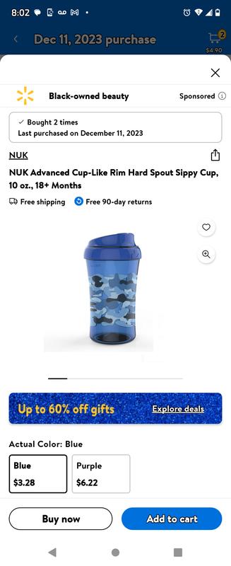 NUK, Cup-Like Rim, 18+ Months, Blue