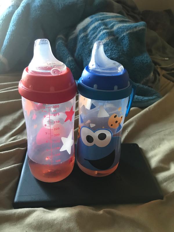 Disney Sippy Cups for Toddlers, Learner Sippy Cups for Kids with Pacifier,  BPA-Free Trainer Cup with Handles, Leak-Proof Minnie Mouse and Mickey Mouse