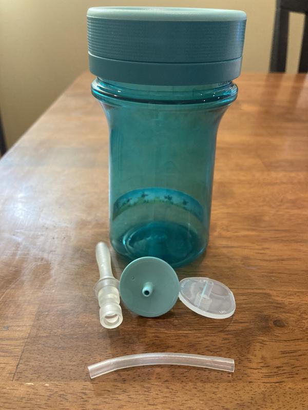 Straw distorted at both ends