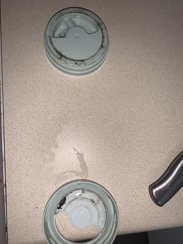 Mold growing underneath twisting lid part