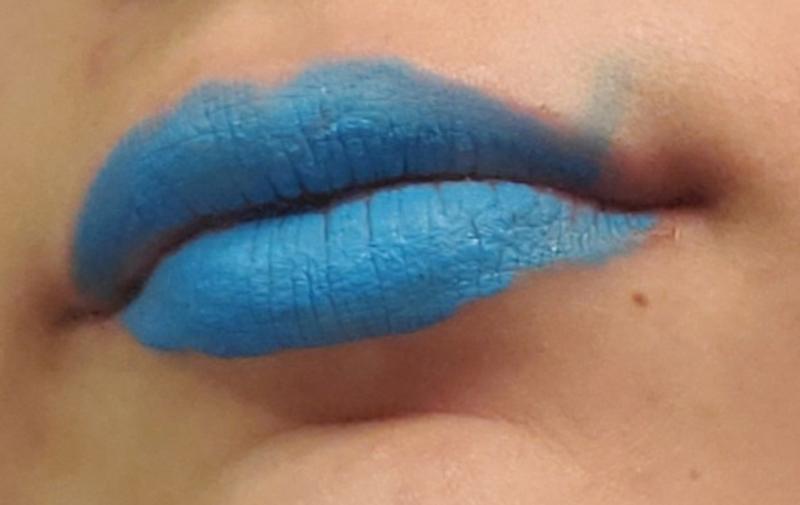 This is after ot had thickened. I believe that this is only one coat of lipstick