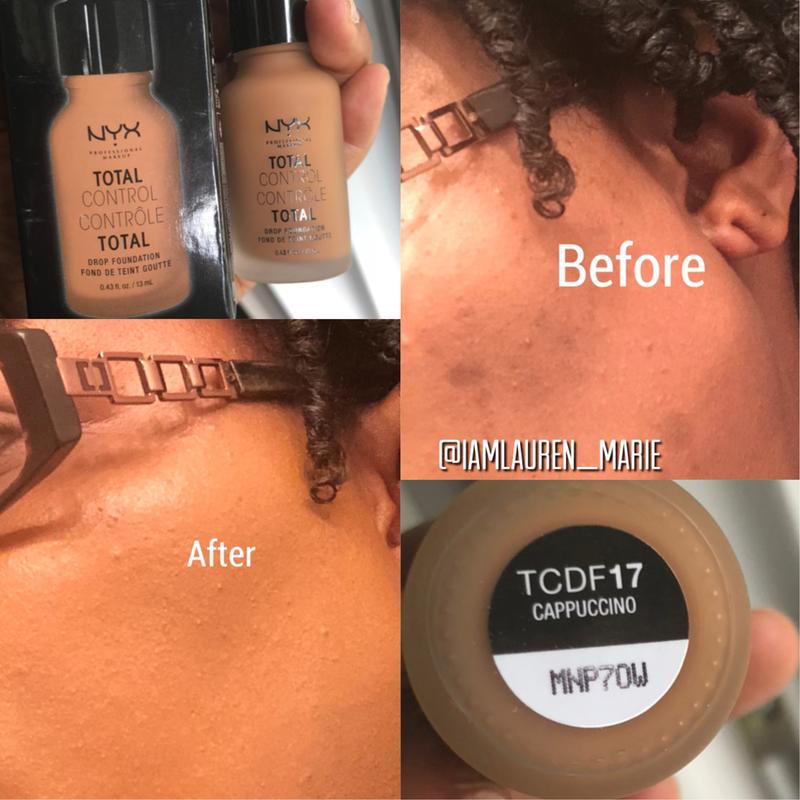 NYX Total Control Foundation in Cappuccino IG: @iamlauren_marie