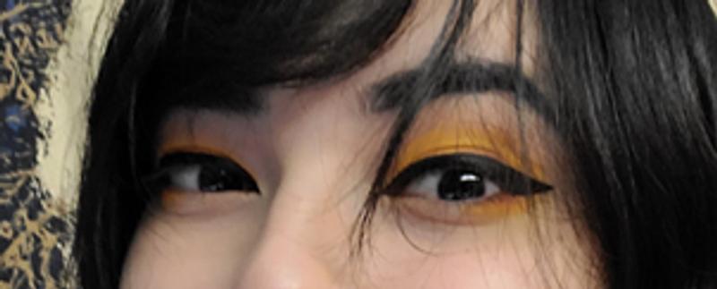 application on skin. nice and dark, clean lines.