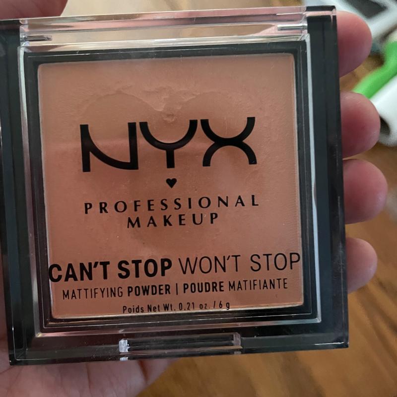 NYX Professional Makeup Mocha Walgreens Powder, Pressed Can\'t Stop Mattifying Stop Won\'t 