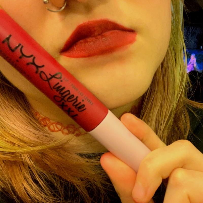NYX Professional Makeup Lip Lingerie XXL Liquid Lipstick, Warm Up, 0.13 fl.  oz.