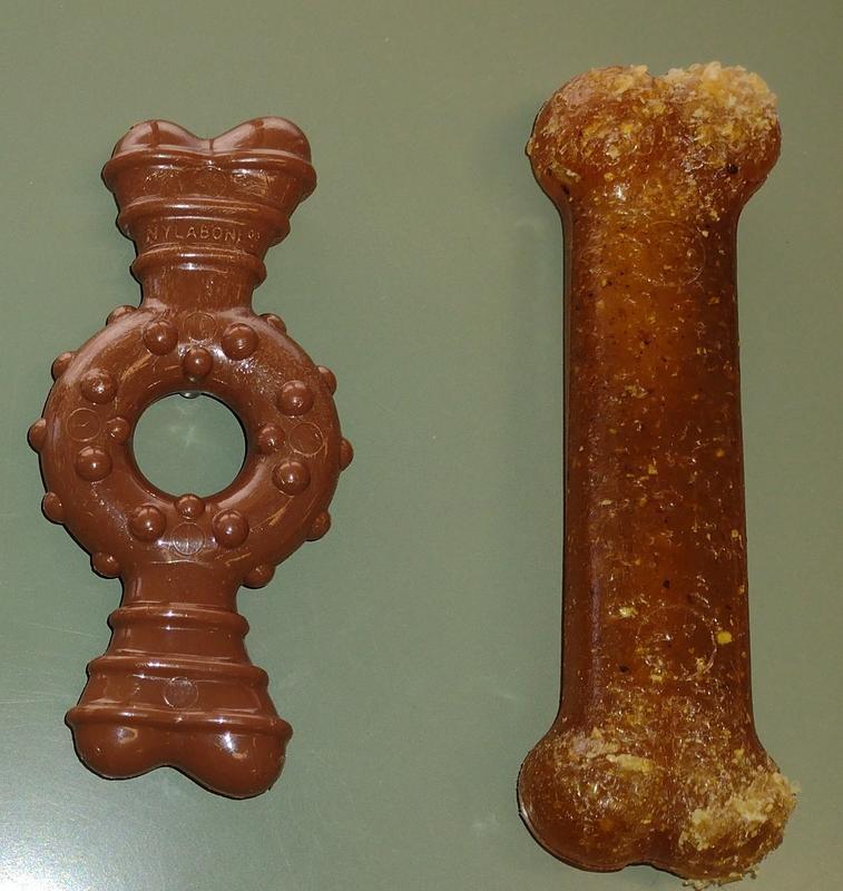 What they looked like after weeks of chewing on them