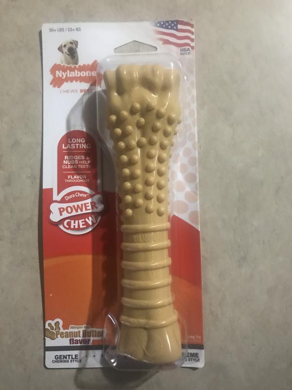 Nylabone Dura Chew Dog Bone - Peanut Butter Flavor (Regular)