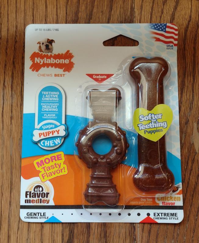 Nylabone teething puppy chew