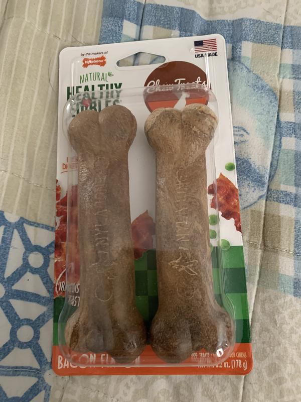 I’m healthy for your dog bacon flavor