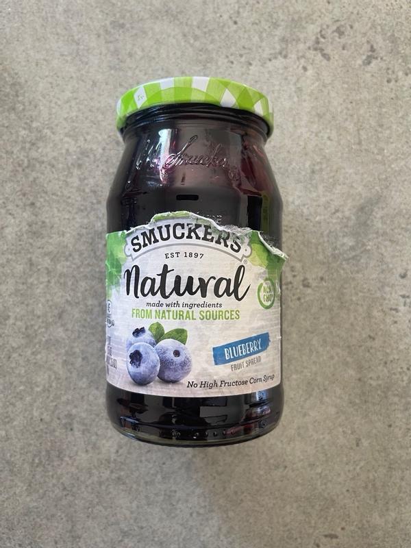 No Sugar Added Blueberry Fruit And Concentrated White Grape Juice Spread