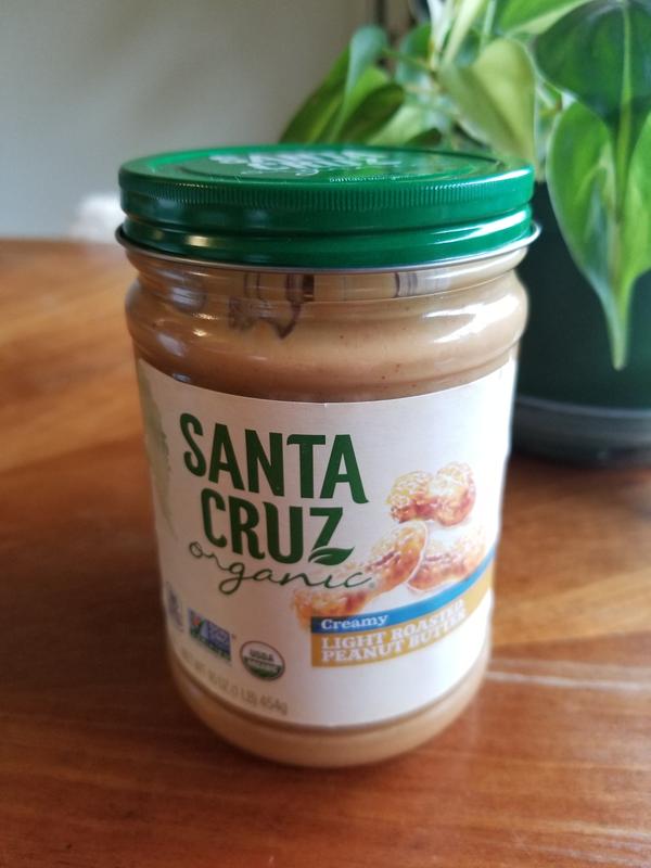 Santa Cruz Organic Crunchy Dark Roasted Peanut Butter 16 oz The