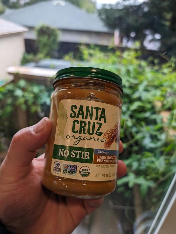 Santa Cruz Organic No Stir Creamy Dark Roasted Peanut Butter 16