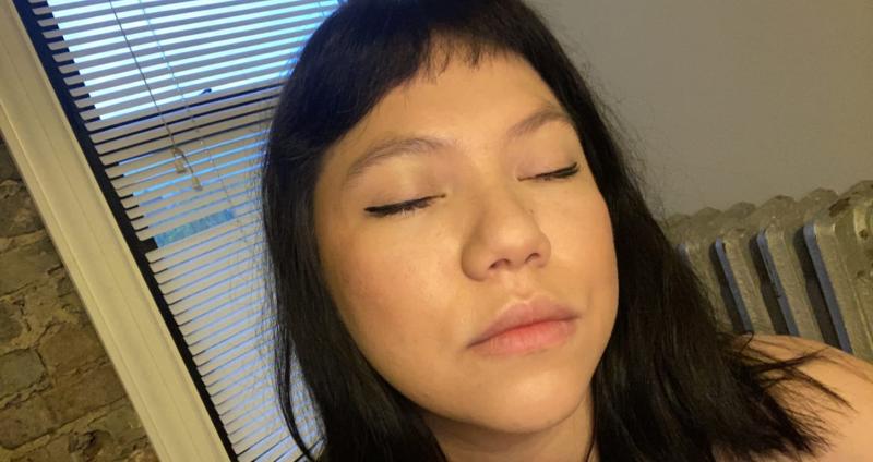 Serum, primer, makeup (no flash)