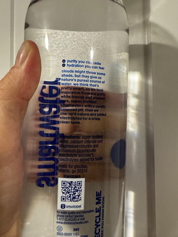 Smartwater® Vapor Distilled Electrolyte Enhanced Bottled Water, 1.5 liter -  Foods Co.