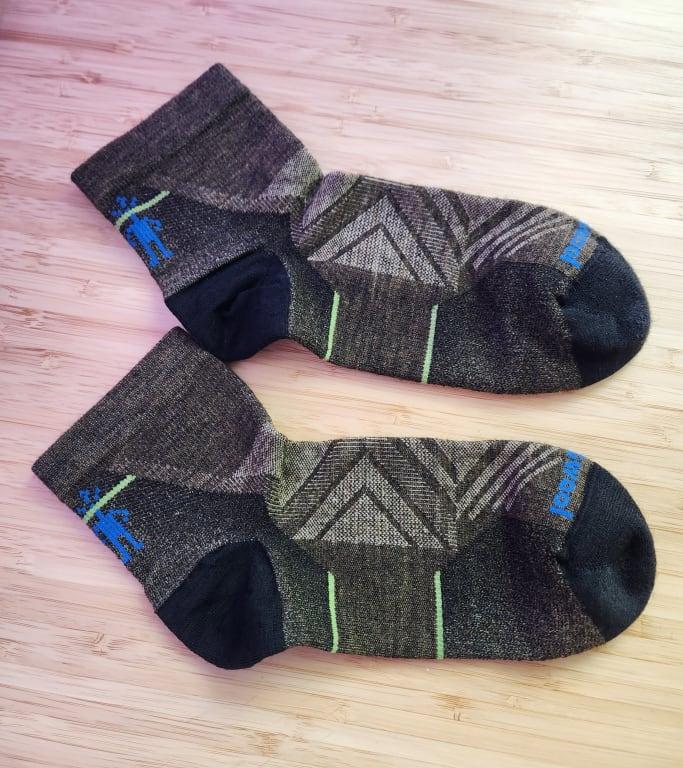 Men's Crew Running Socks Technologie Shred Shield Smartwool Run Zero Cushion Ankle Socks - Chaussettes Course Laine Mérinos Mixte - Respirantes, Anti-Odeurs (Lot De 1) Socks Course à Pied Leggings Men