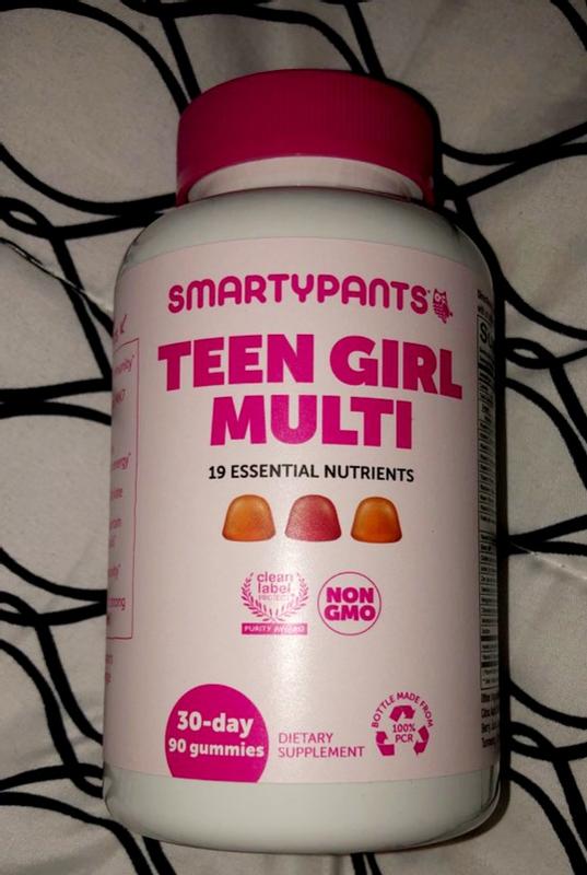Details about   SmartyPants Teen Girl Daily Gummy Vitamins Multivitamin 120 Count 