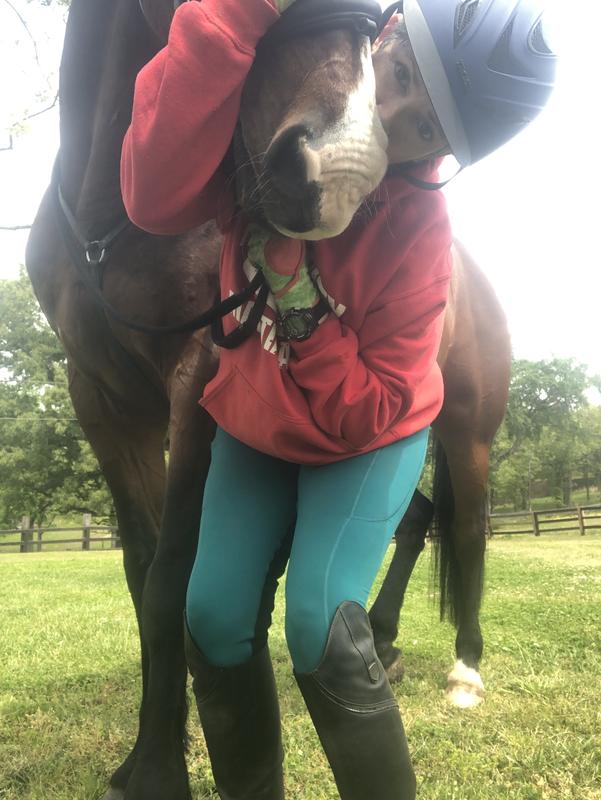 I love my pony and my Kerrits tights!