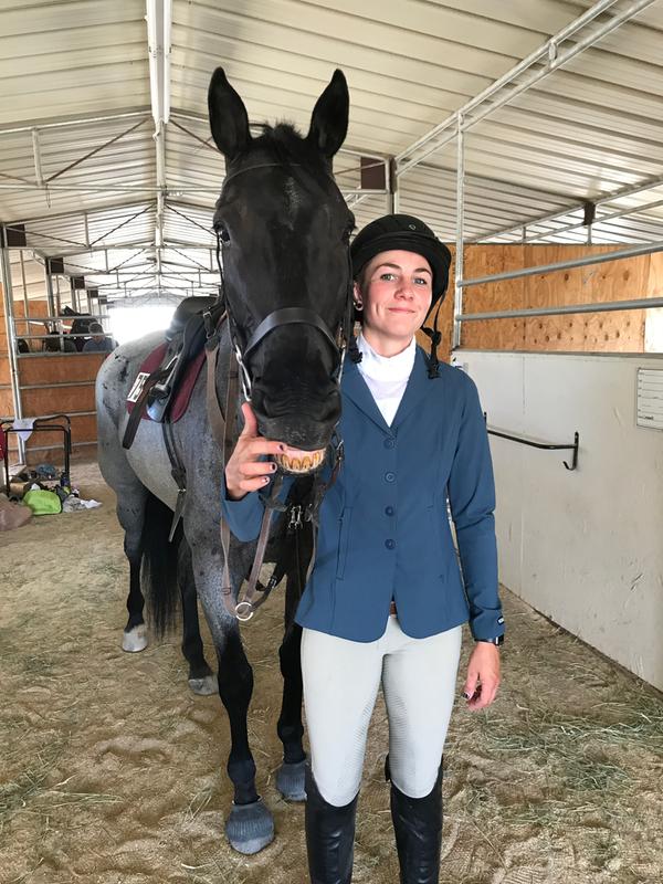 Me and my child right before the Jumper Derby