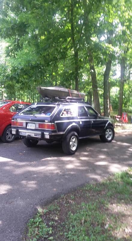My 88 AMC Eagle and my new kayak.