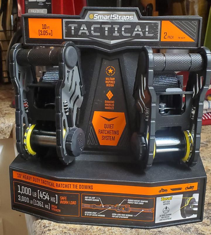 10' tactical ratchet tie down straps