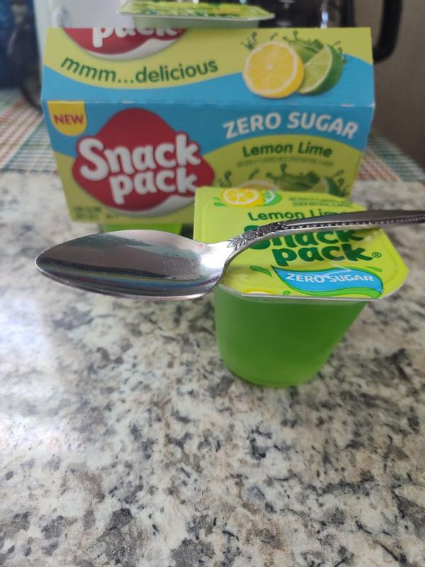 Snack Pack Zero Sugar Lemon Lime Flavored Low Calorie Juicy Gels