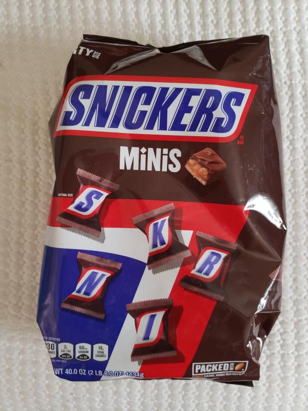  SNICKERS Minis Size Chocolate Candy Bars 9.7 Ounce Bag, Pack of  8 : Grocery & Gourmet Food