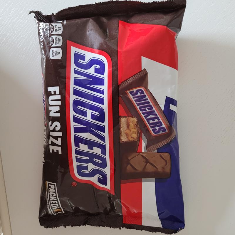 10.5oz Reese's Snack Size Candy or 10.59oz Snickers Fun Size Candy