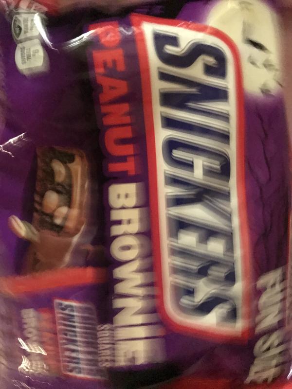 Snickers Peanut Brownie Squares Share Size Chocolate Candy Bar