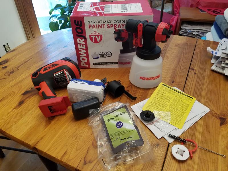 Sun Joe iON+ Cordless HVLP Handheld Paint Sprayer Kit 24V-PS1