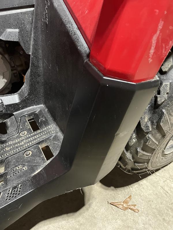 Applied to the trim.