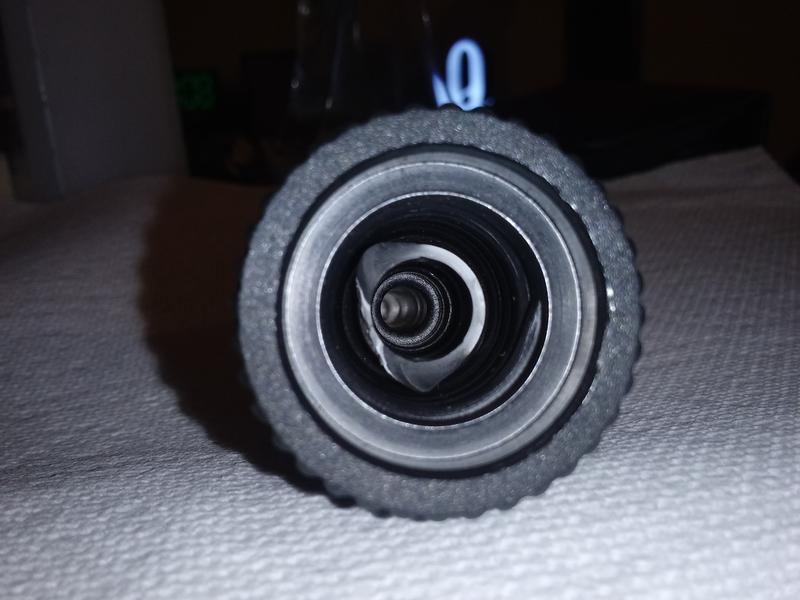 The broken tip of the tool was left lodged in the adapter and was too soft to be removed using pliers which deformed the plastic with the slightest grip