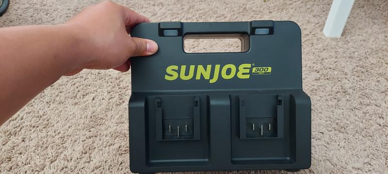 4 slots for Sun Joe ion+ batteries!