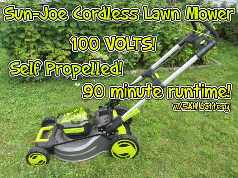 Sun Joe 100V iONPRO Cordless Self Propelled Lawn Mower Bass Pro Shops