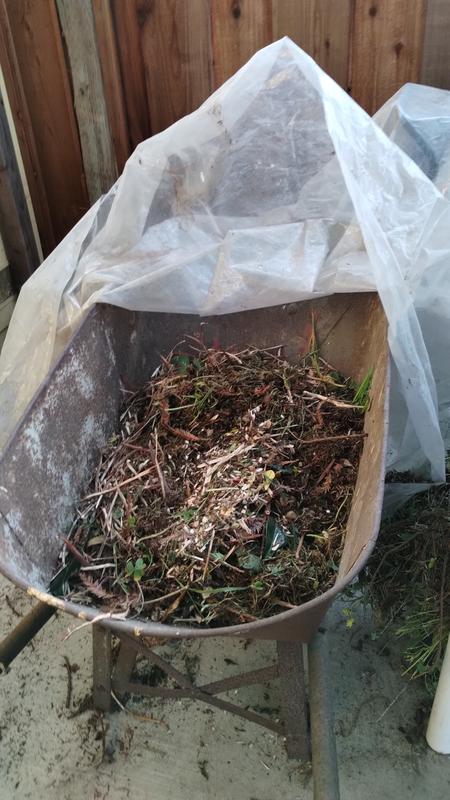 The small amount of shredding/mulching