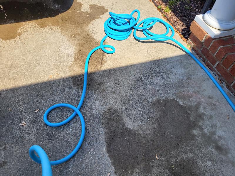 Aqua Joe AJPGH50-DWS Hybrid Polymer FLEX Kink Free Hose | 5/8 In | 50 Ft. | Lead Free