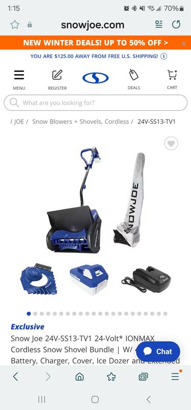 Snow Joe 24V-SS12-BDL Cordless Snow Shovel Bundle