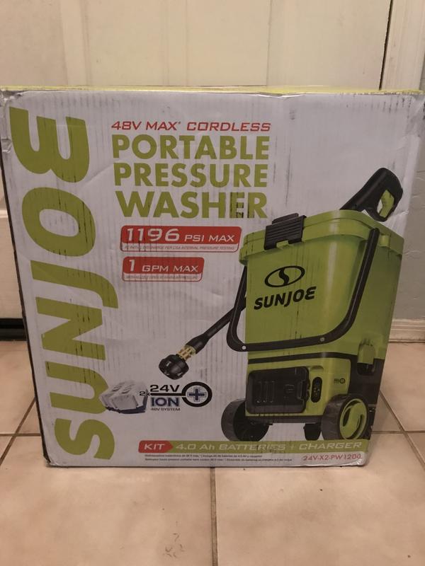 Sun joe deals portable pressure washer