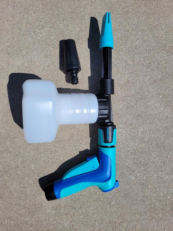 BTSHUB Foam Sprayer Garden Hose Nozzle, 8 Way Spray Pattern Car Wash Foam  Gun