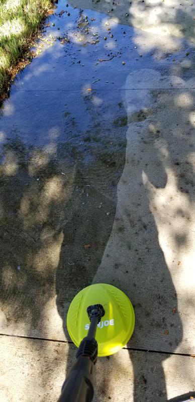 My sidewalk, didn't remove acorn stains