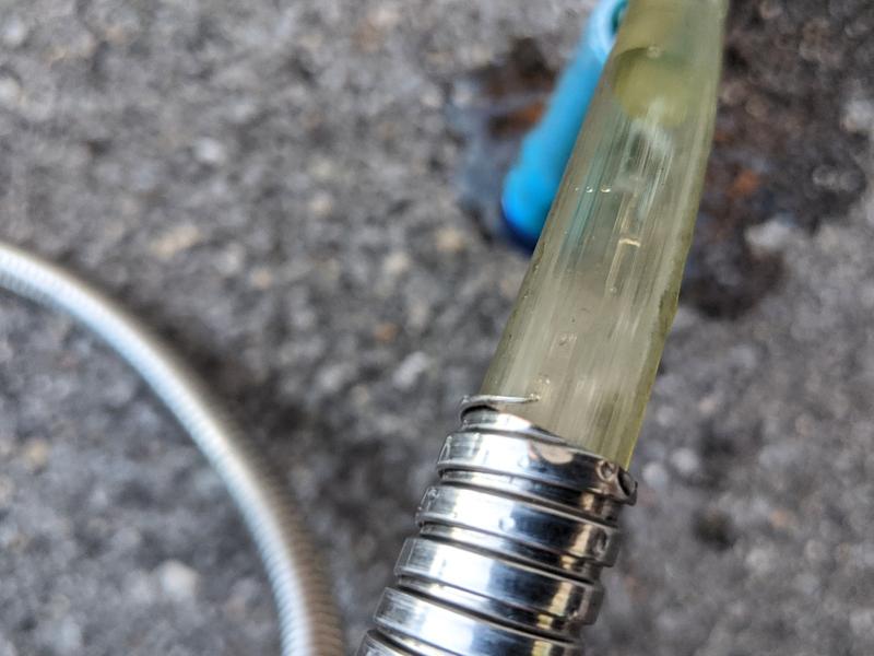 Dangerously sharp steel end