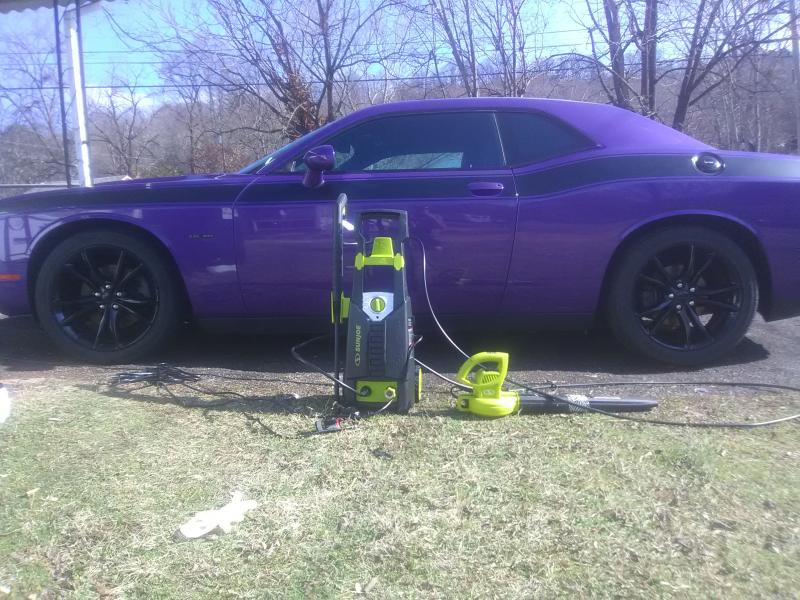 Lazy way to wash and dry a car!