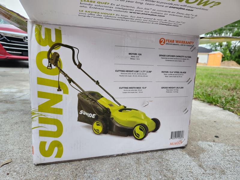 Sun Joe 12-Amp 13-in Corded Lawn Mower in the Corded Electric Push Lawn  Mowers department at