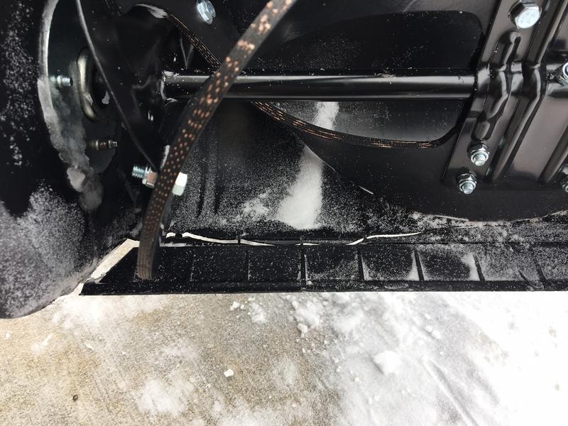 hit a piece of ice... 6th use and already cracked.