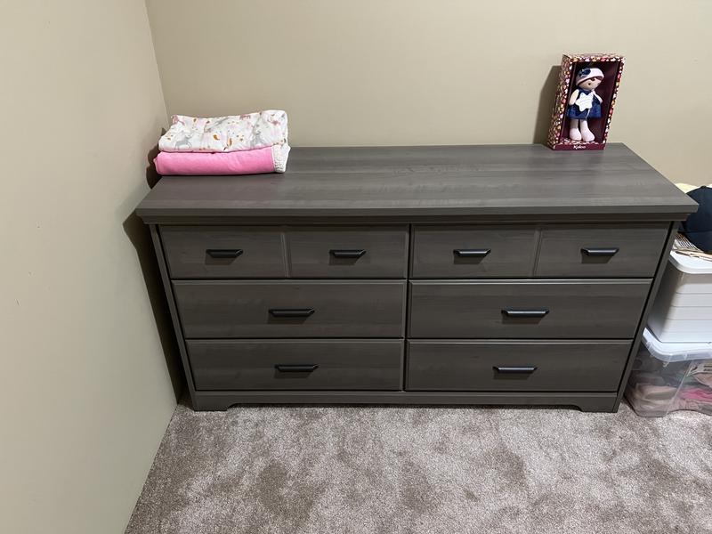 South shore deals grey dresser