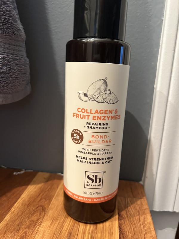 Repairing Collagen & Fruit Enzymes Shampoo 16oz by Soapbox