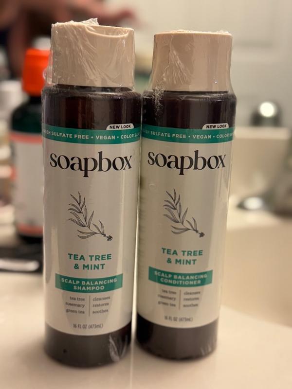 AZARE NaturalNow SOAP 3個セット Soapbox Shampoo and Conditioner Set with Tea Tree Oil Jojoba