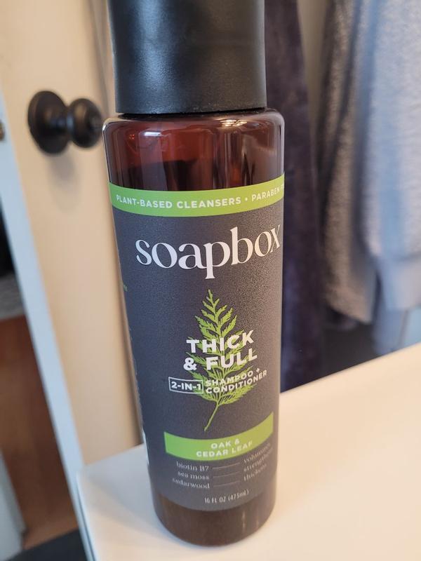 Soapbox Herren 2-in-1 Shampoo & Conditioner – Mit Teebaum & Eukalyptus, 473 Ml, Für Kopfhautpflege