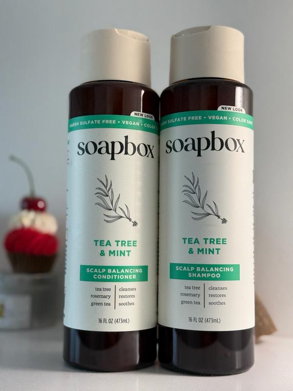 Tea Tree & Mint Scalp Balancing Shampoo + Conditioner Set — Soapbox