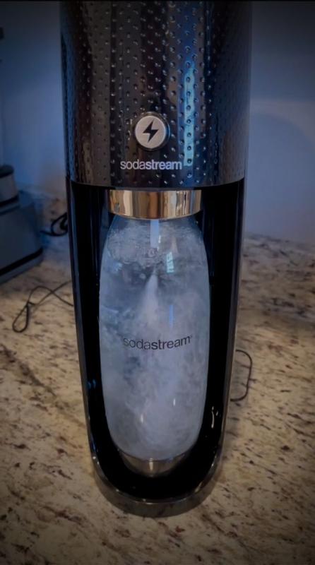 SodaStream Fizzi One Touch Flavored Water and Soda Maker, Black at